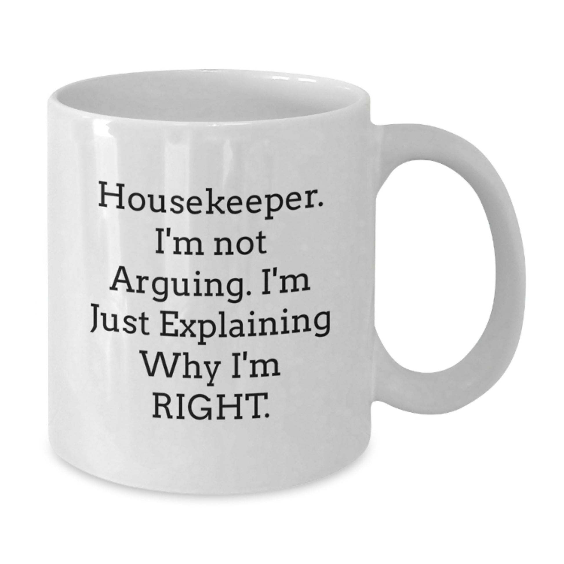 Funny Housekeeper Gifts from Friends and Family for Housekeeper - White Coffee Mug Christmas Unique Presents - Additional