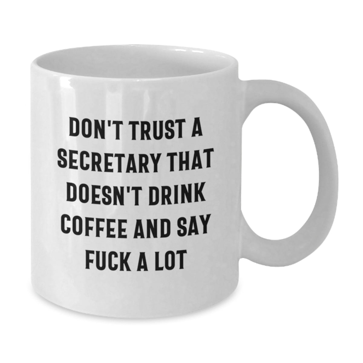 Secretary Gift For Him - Sarcastic Coffee Mug Keepsake - Don't Trust - Additional