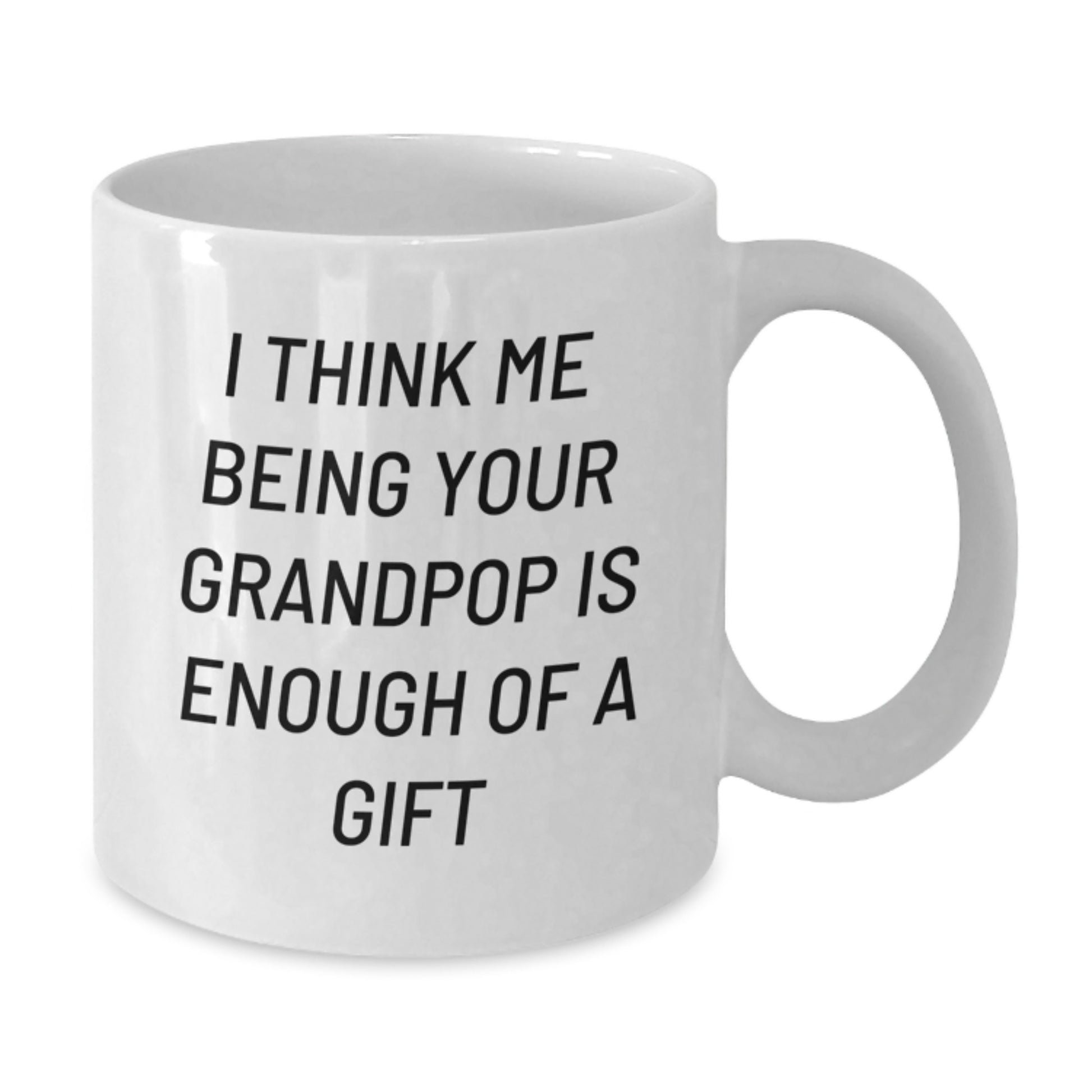 Funny Grandpop Gifts for Men Family Members from Grandkids - White Coffee Mug - Gift Idea for Graduation Day - Additional