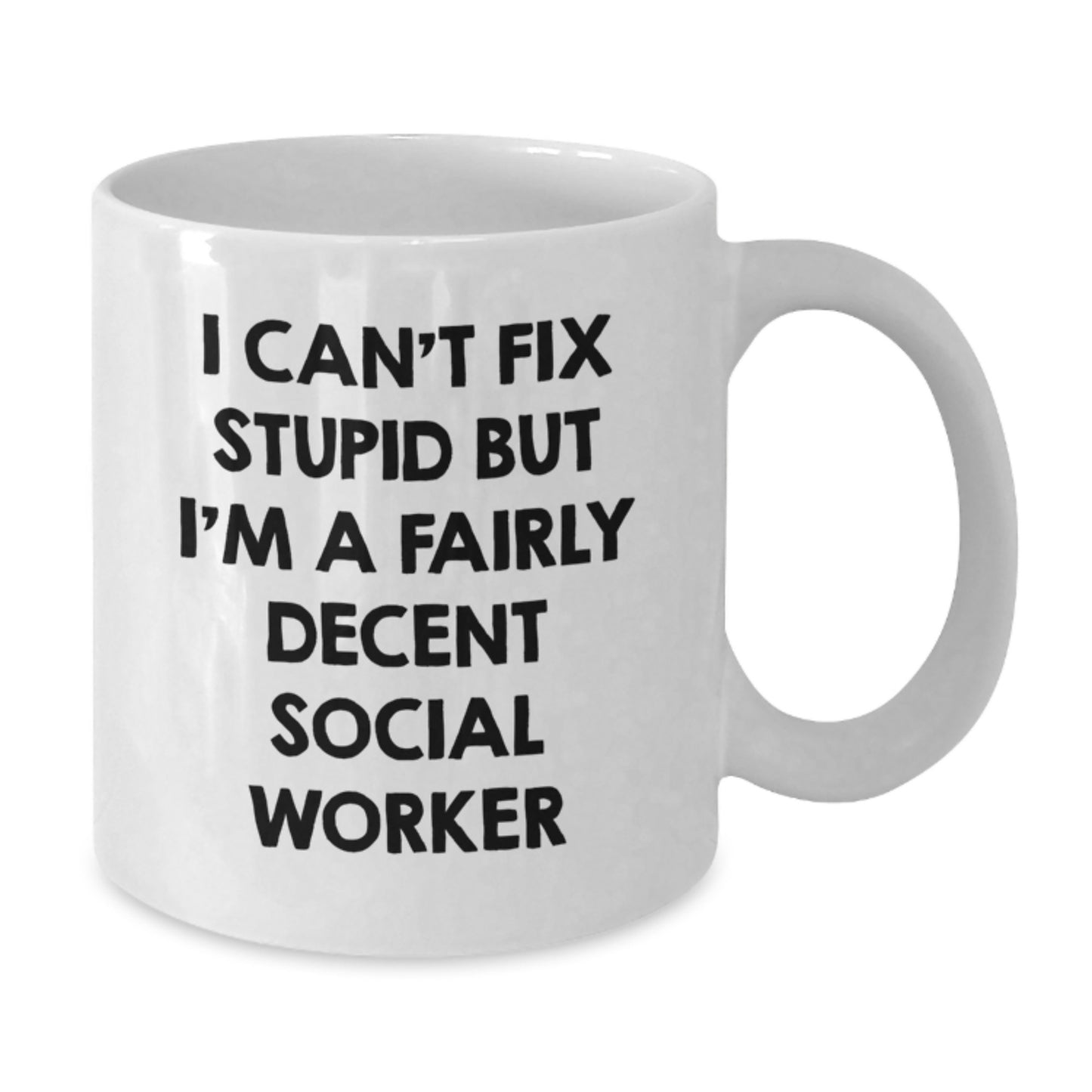 A Funny Gift for Social Worker Friends, White Coffee Mug, Perfect for Social Worker Graduation Unique Gifts from Men to Women Coworkers - Additional