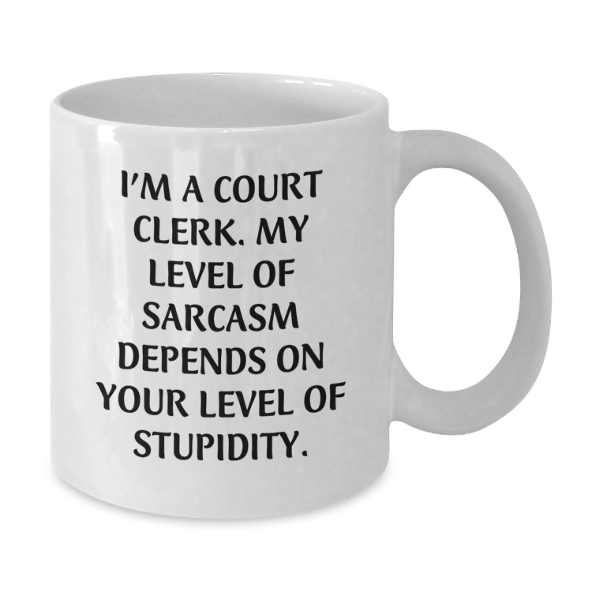 Funny Court Clerk White Coffee Mugs Gifts from Friends to Court Clerks - Christmas Unique Presents for Court Clerks' Office - Additional