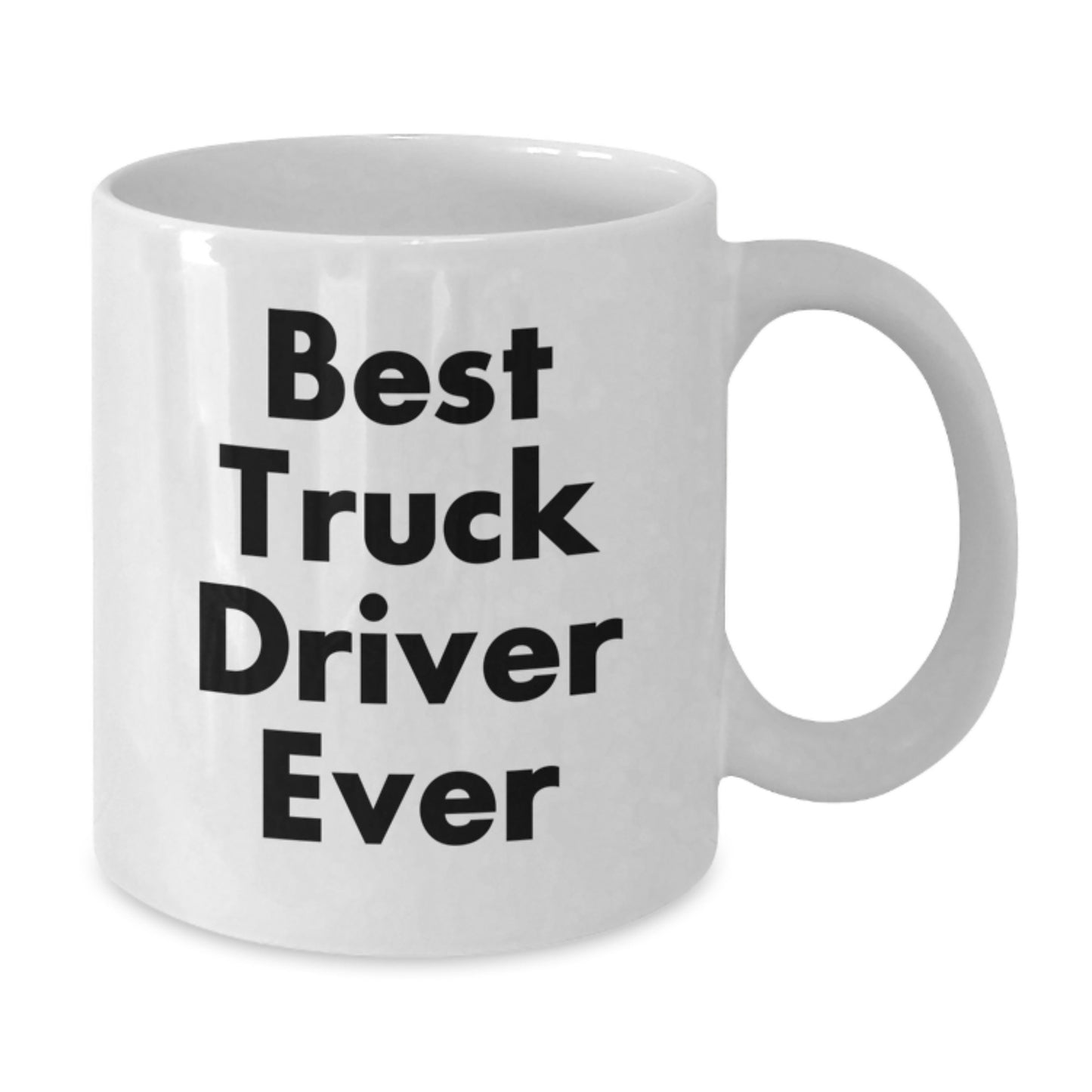 Funny Truck Driver Gifts, Best Truck Driver Ever White Coffee Mug, Unique Christmas Unique Gifts for Men Truck Drivers - Additional