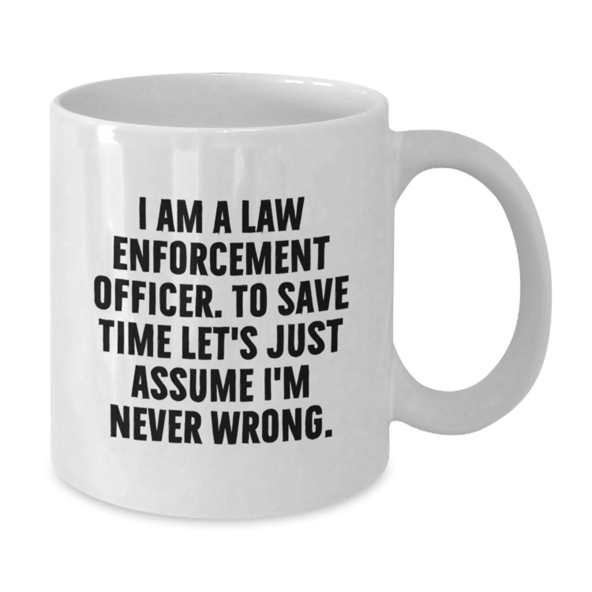 Funny Law Enforcement Officer Gifts for Men, Gifts from Family, Unique White Coffee Mugs for Law Enforcement Officer, Graduation Unique Gifts for Law Enforcement Officer - Additional