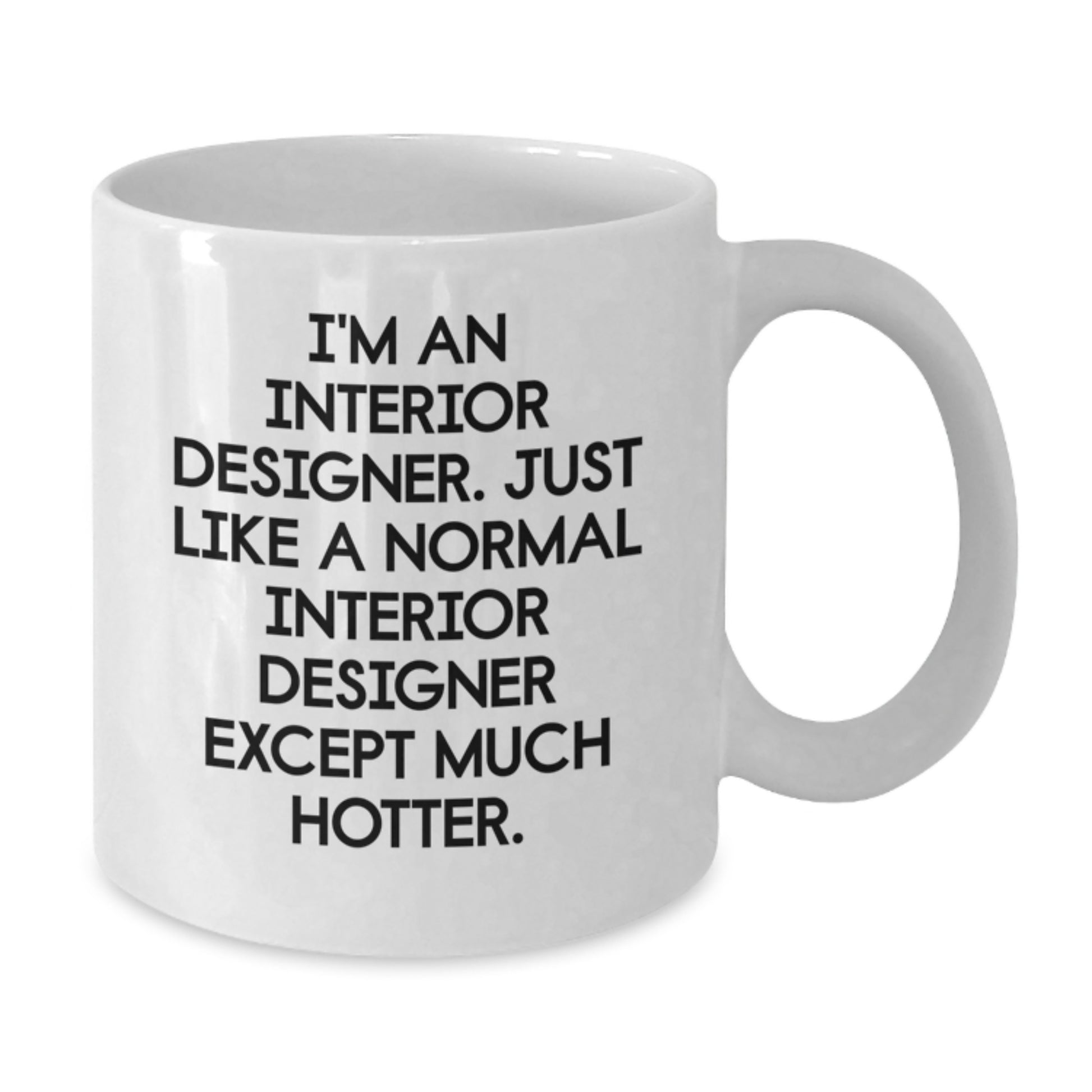 Unique Gifts from Friends for Interior Designer Graduation White Coffee Mug, Funny Quote 'I'm An Interior Designer...' - Additional