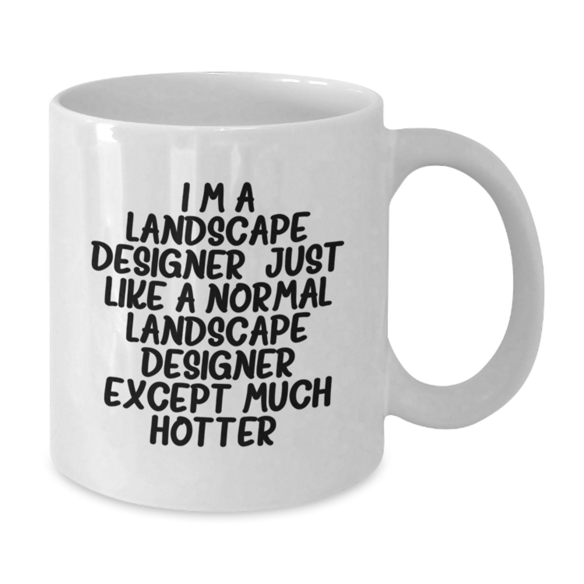 Funny Landscape Designer White Coffee Mug, Gifts for Friends from Family, I'm A Landscape Designer Just Like A Normal Landscape Designer Except Much Hotter, Unique Graduation Gift - Additional