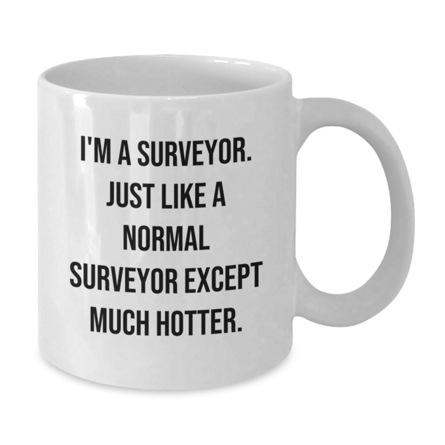 Funny Surveyor Gifts for Him, Valentine's Unique Surveyor Coffee Mugs from Men, White 11oz/15oz Ceramic Mug - Additional