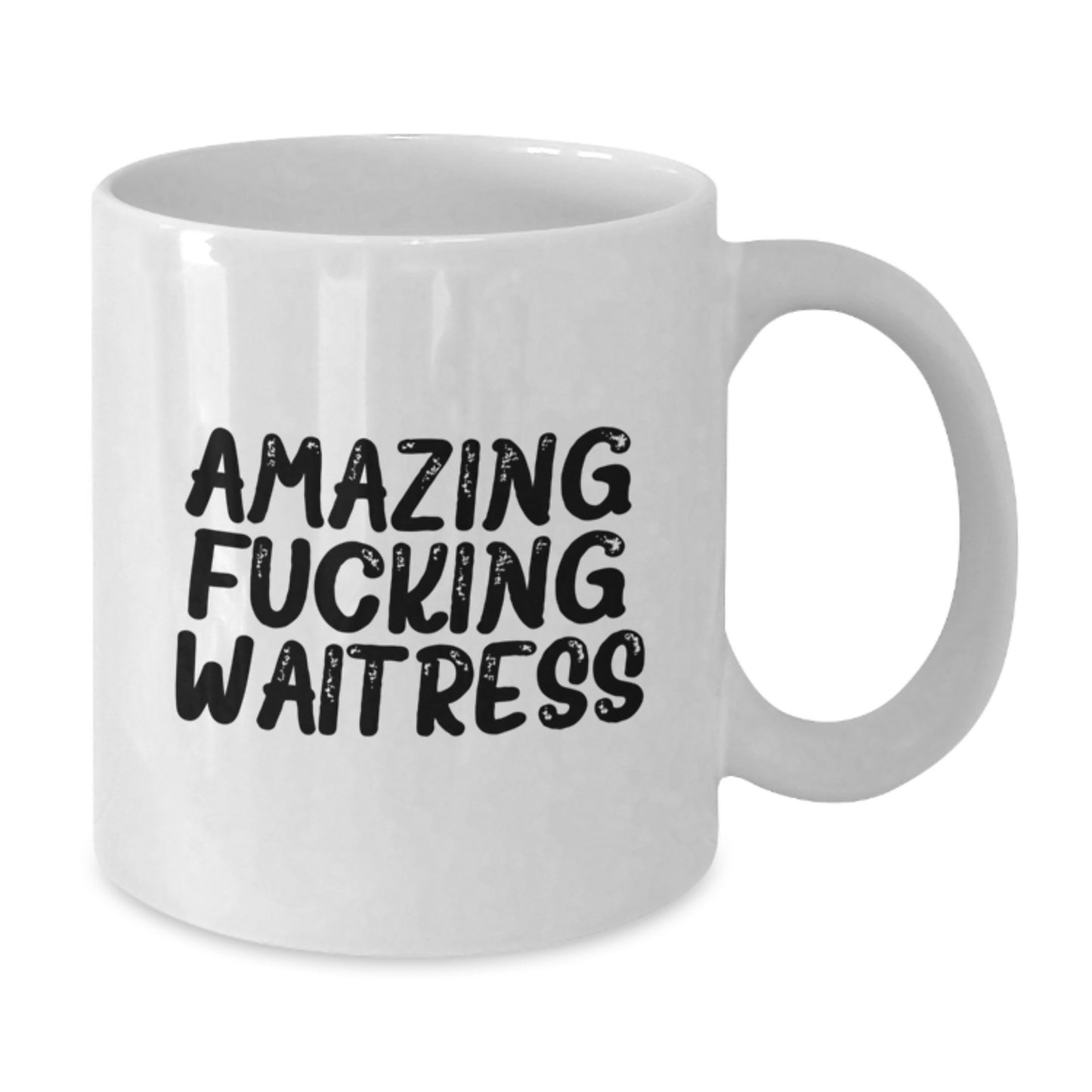 Funny Waitress Gifts from Men to Women, White Coffee Mug for Christmas Unique Presents - Additional