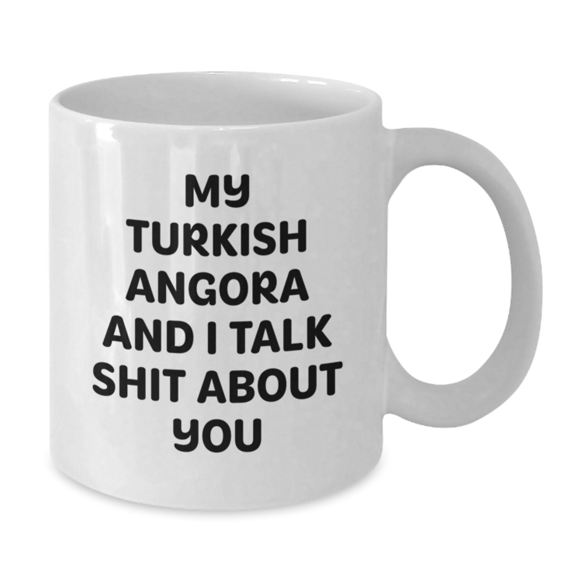 Funny Turkish Angora Cat Gifts from Mom for Graduation Unique White Coffee Mugs - Additional