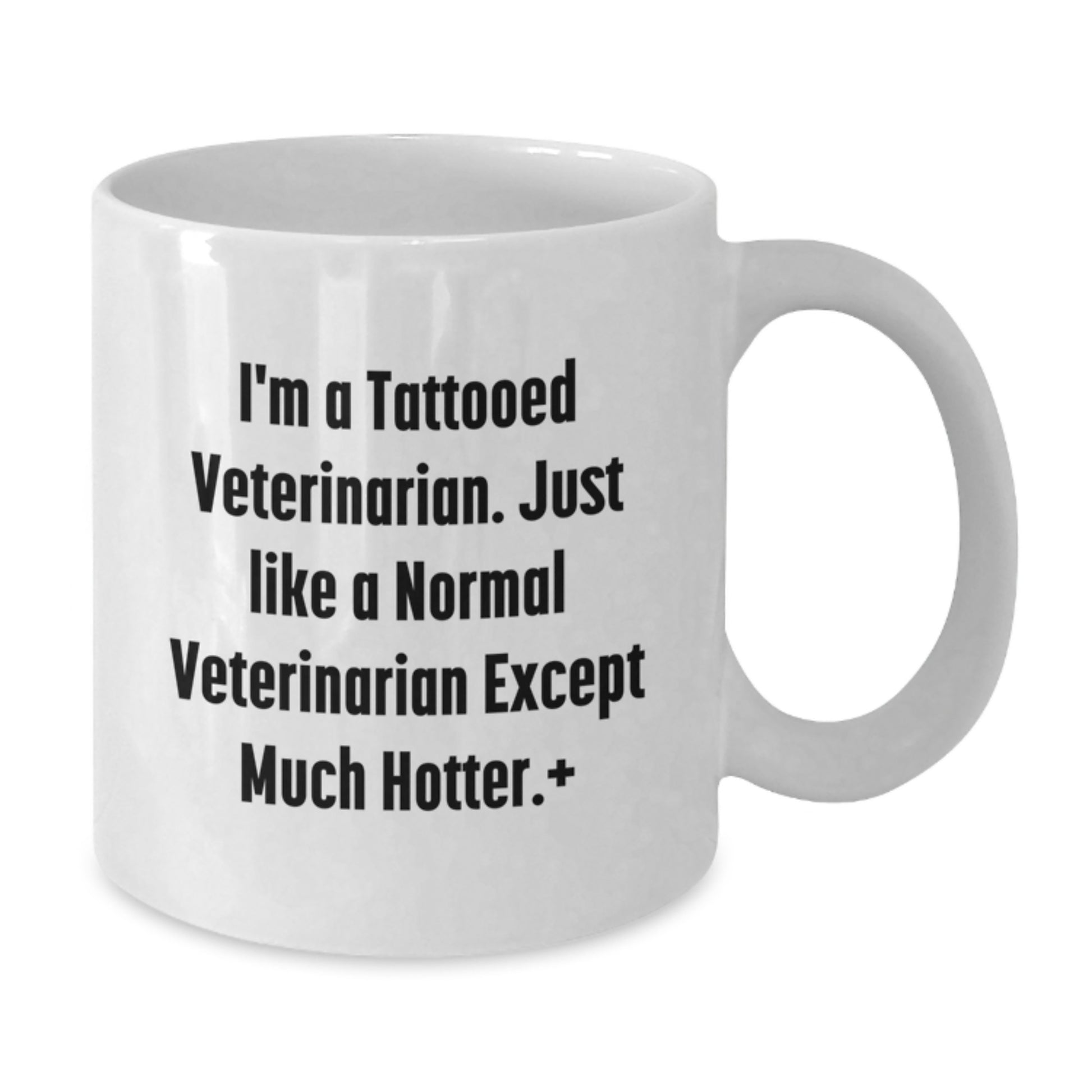 Funny Veterinarian Gifts from Friends to Men, Unique White Coffee Mug for Graduation, I'm A Tattooed Veterinarian, - Additional