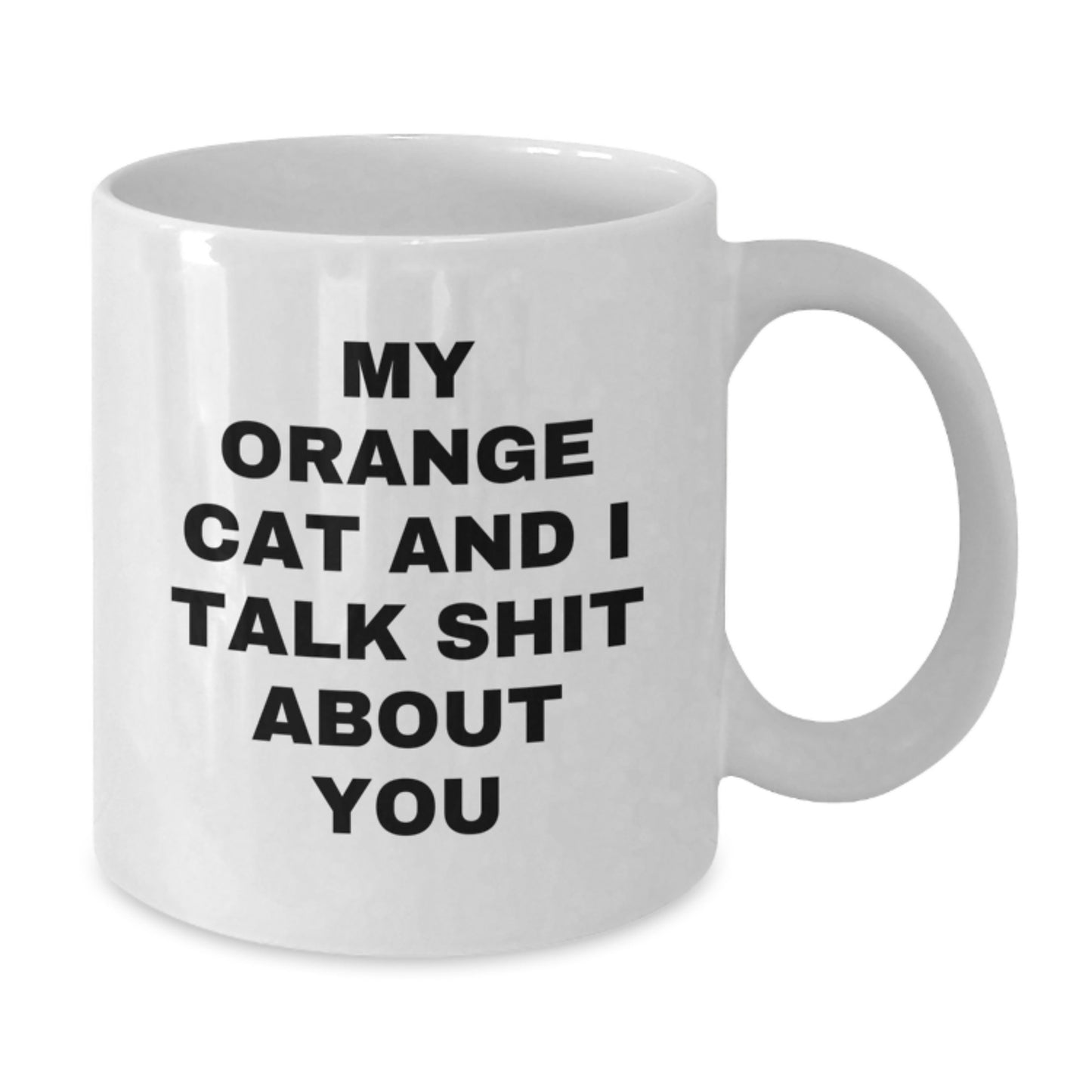 Orange Cat Lover Funny Quote White Coffee Mug Gifts from Friends and Family for Orange Cat Enthusiasts - Additional