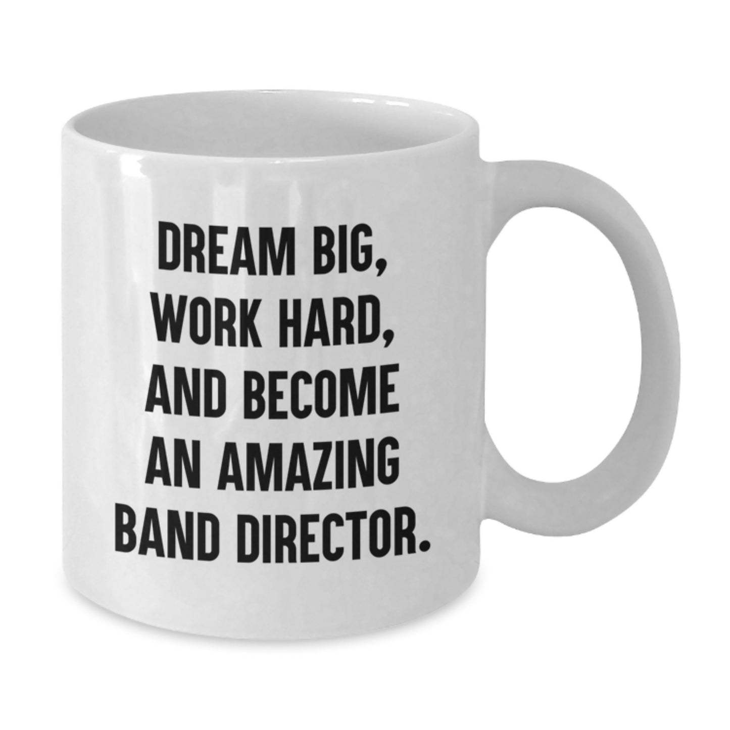 Funny Band Director Gifts for Men - White Coffee Mug for Christmas Unique Presents from Husband to Band Director - Additional