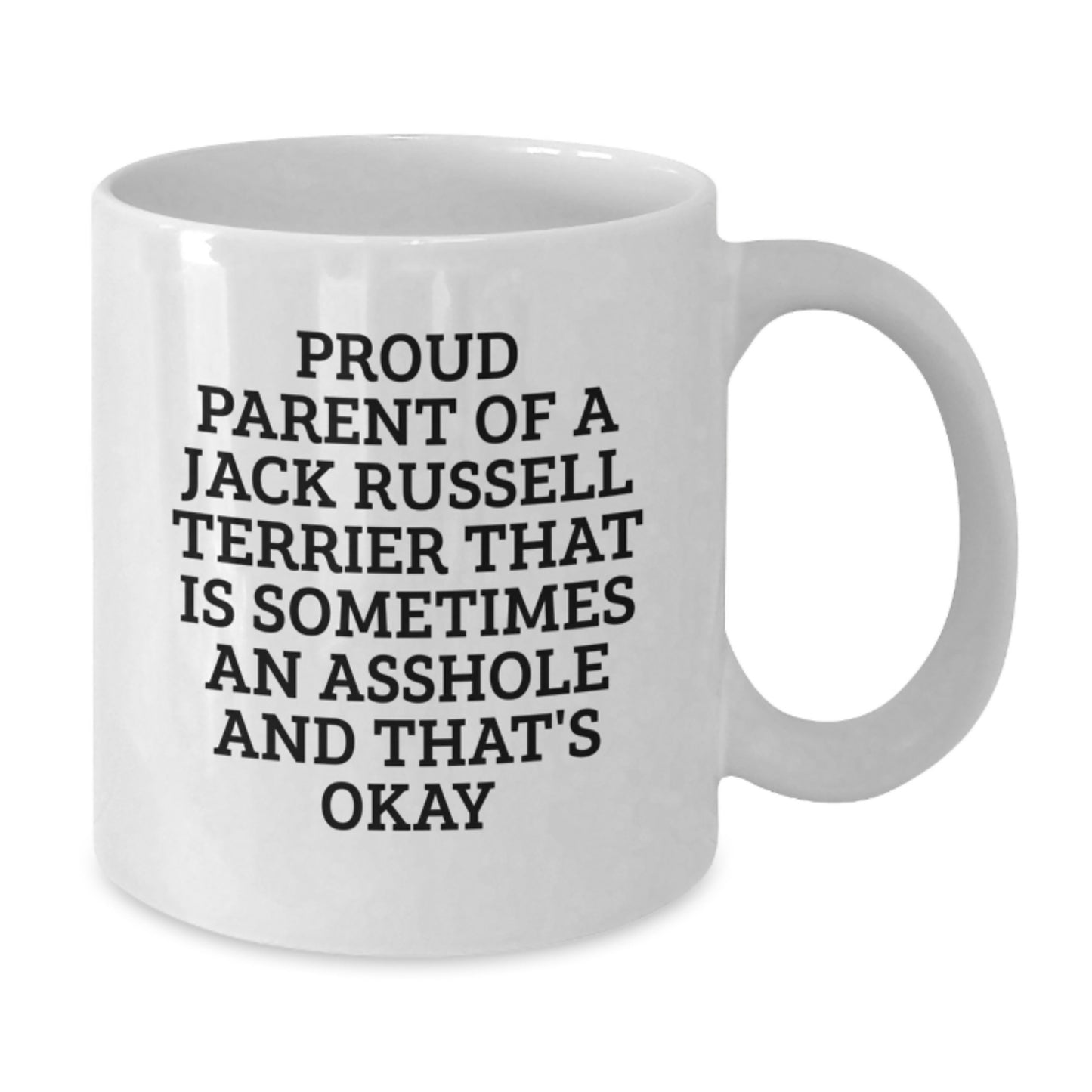 Funny Jack Russell Terrier Dog Gifts for Men Friends and Family - Proud Parent Mug, White Coffee Mug for Graduation Unique Gifts from Men to Women - Additional