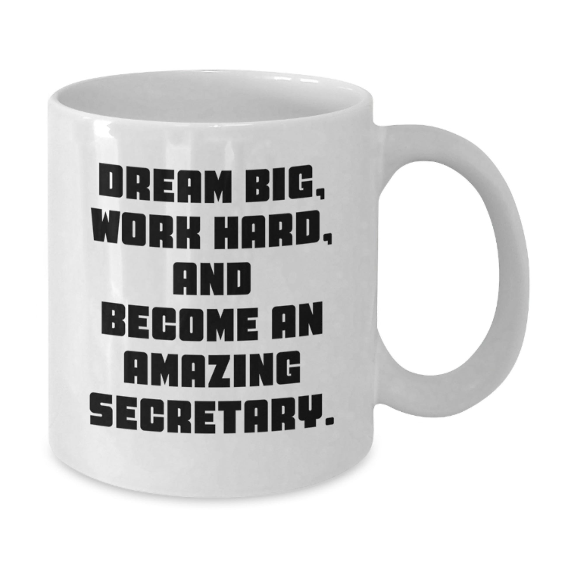 Inspirational Quotes for Secretary, Funny White Coffee Mug with Gifts from Friends to Secretary - Christmas Unique Gifts - Additional