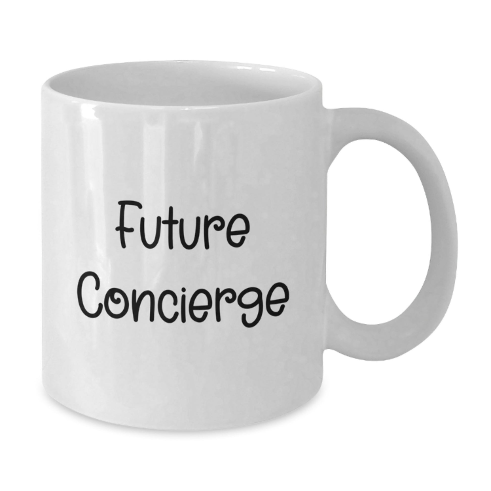 Funny Future Concierge Gifts for Men, White Coffee Mug, Christmas Unique Gifts from Friends, Family, or Coworkers - Additional