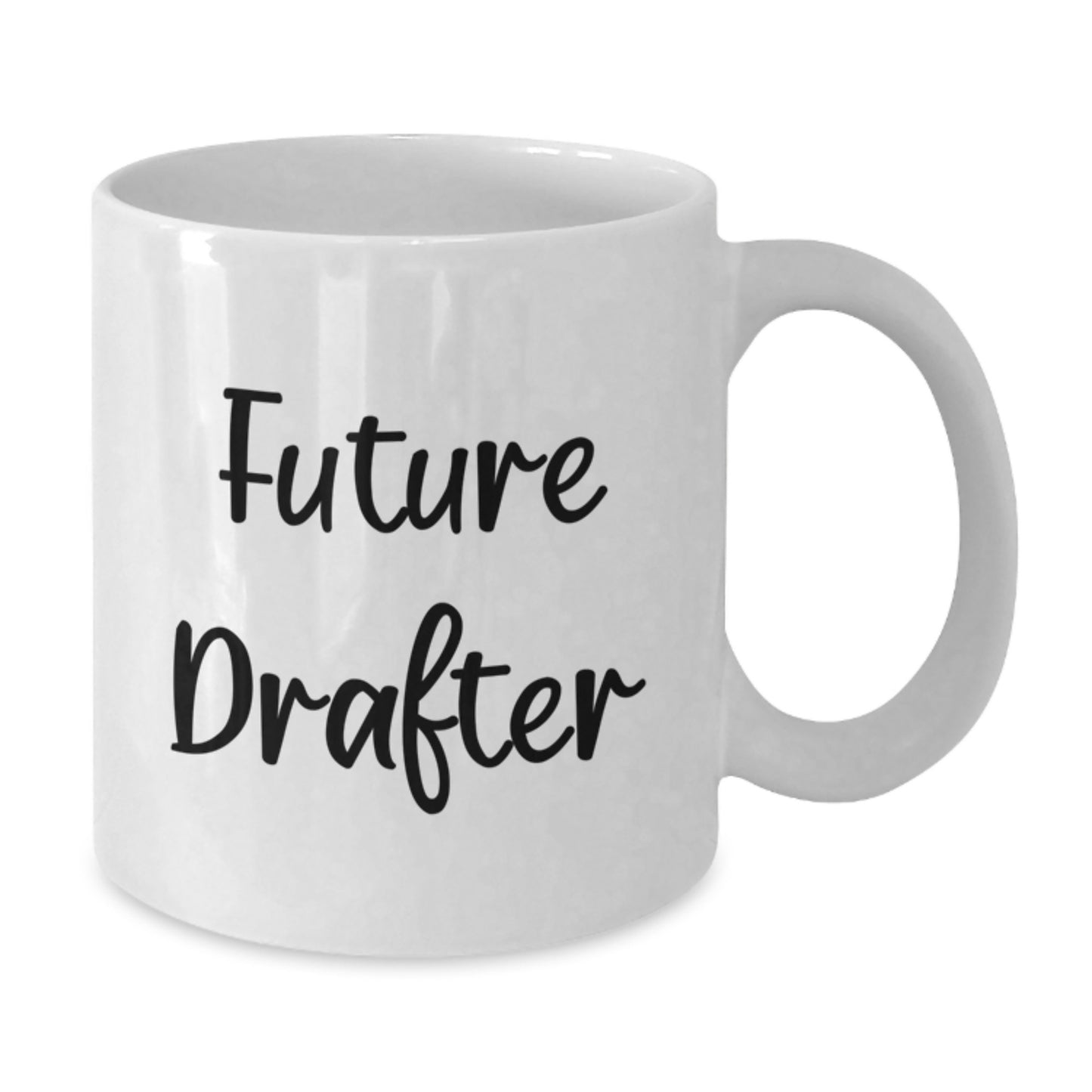 Funny Future Drafter Gifts for Him, Birthday Unique Mug for Drafter Enthusiast, White Coffee Mug with Inspirational Quote - Additional