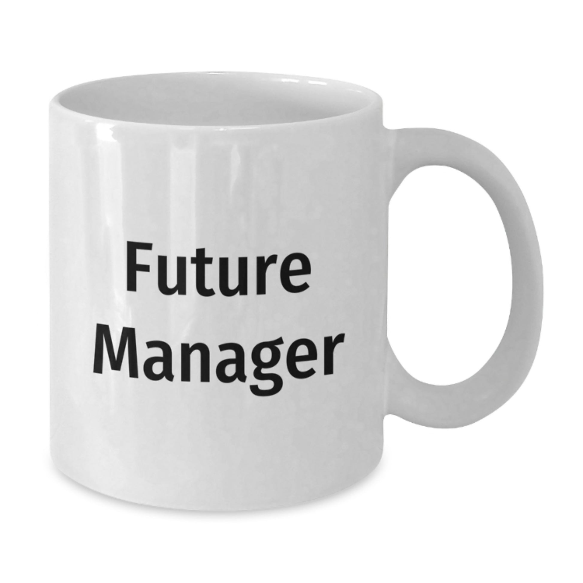 Funny Manager Quote, Gift for Future Manager, White Coffee Mug, Birthday Unique Gifts from Friends for Manager - Additional