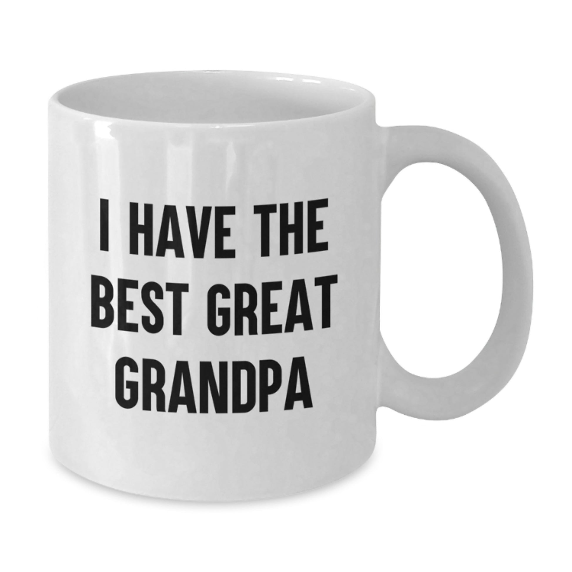 Funny Grandpa Gifts from Family, White Coffee Mug, I Have The Best Great Grandpa, Perfect Graduation Unique - Additional