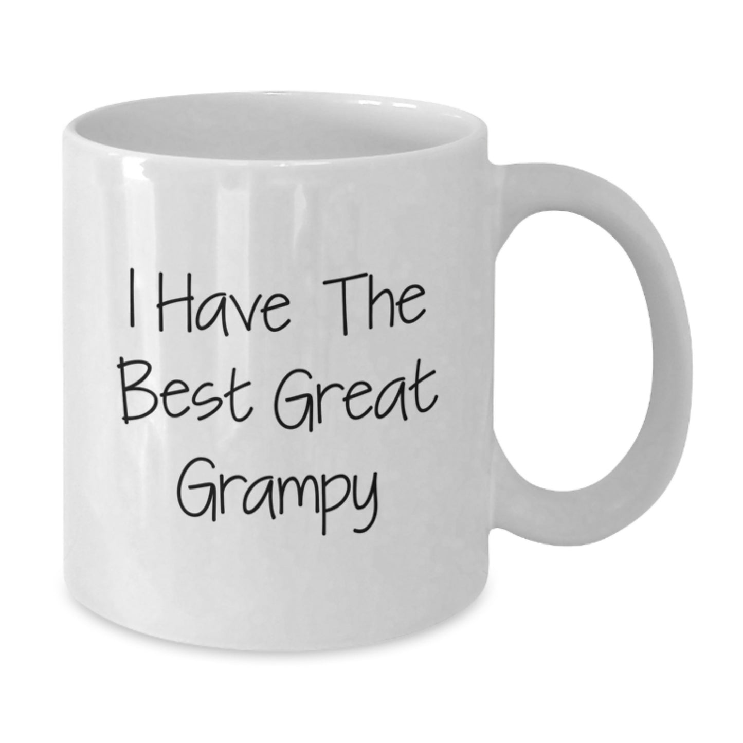 Funny Grampy Gifts for Him, Inspirational White Coffee Mug, Unique Mother's Day Unique Gifts from Men to Grampy, Great Grampy Quote Mug - Additional