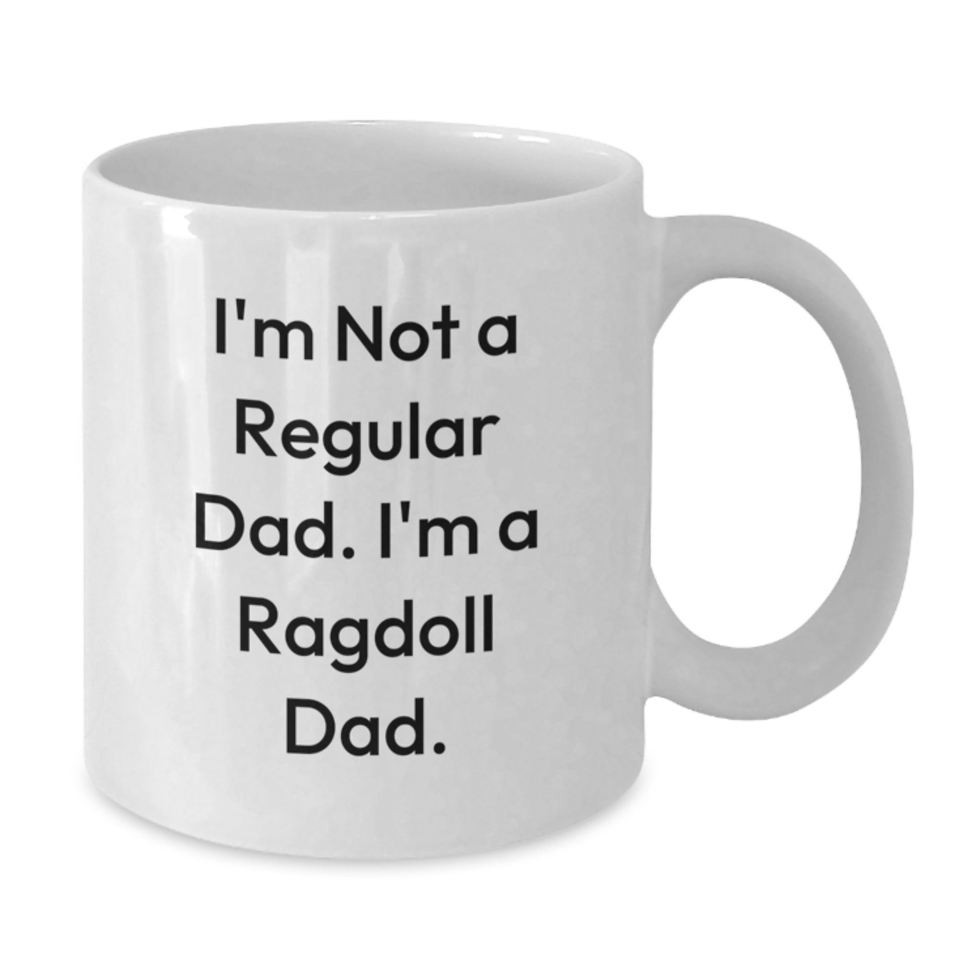 Ragdoll Cat Lover Gifts for Men Funny Quote White Coffee Mug, Graduation Unique Gifts from Dad to Ragdoll Cat Lover - Additional