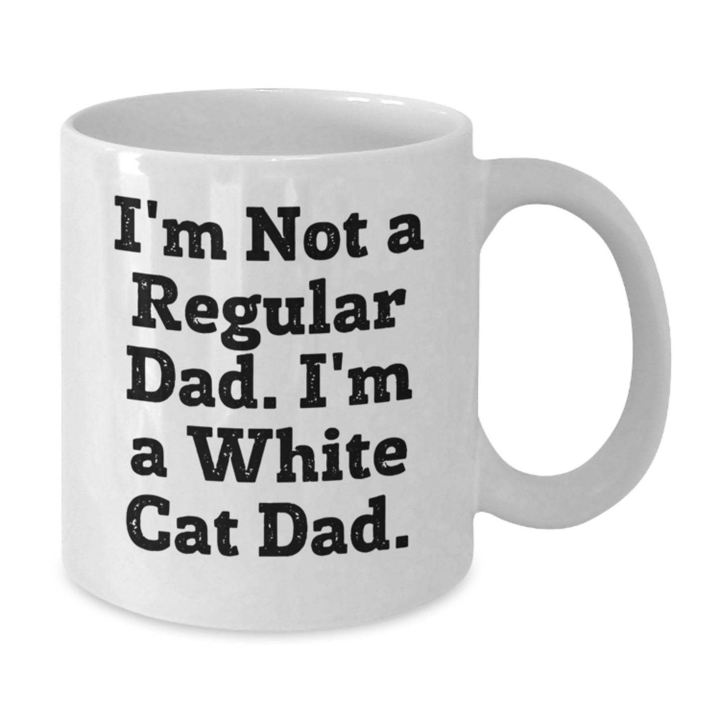 White Cat Dad Funny Coffee Mugs Gifts from Dad to White Cat Lover, White Cat Enthusiast Christmas Unique Presents - Additional