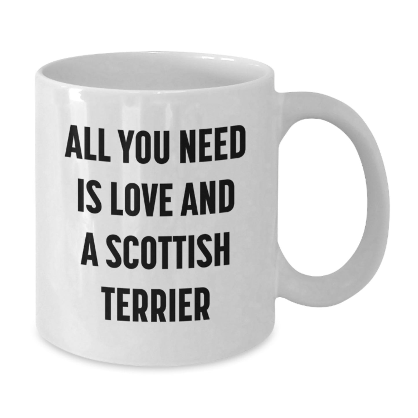 A Funny Scottish Terrier Dog Lover's Gift, White Coffee Mug, Christmas Unique for Friends Family Men Women Gifts from Men Gifts for Scottish Terrier Dog Lovers - Additional