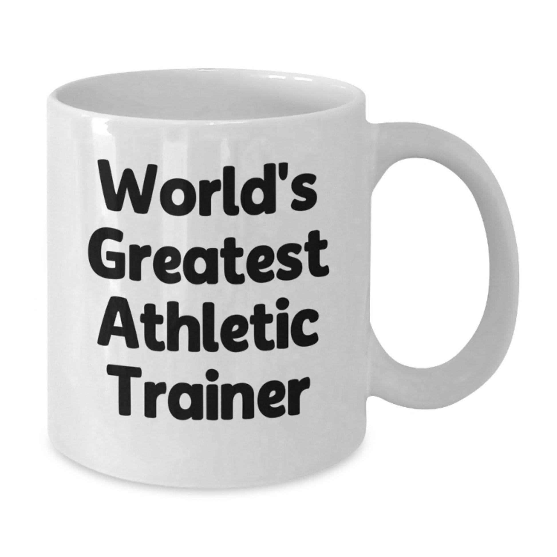 Funny World's Greatest Athletic Trainer Quote Gifts for Men, Women, and Friends - White Ceramic Coffee Mug - Unique Christmas Unique Gifts from Family, Friends, and Coworkers - Additional
