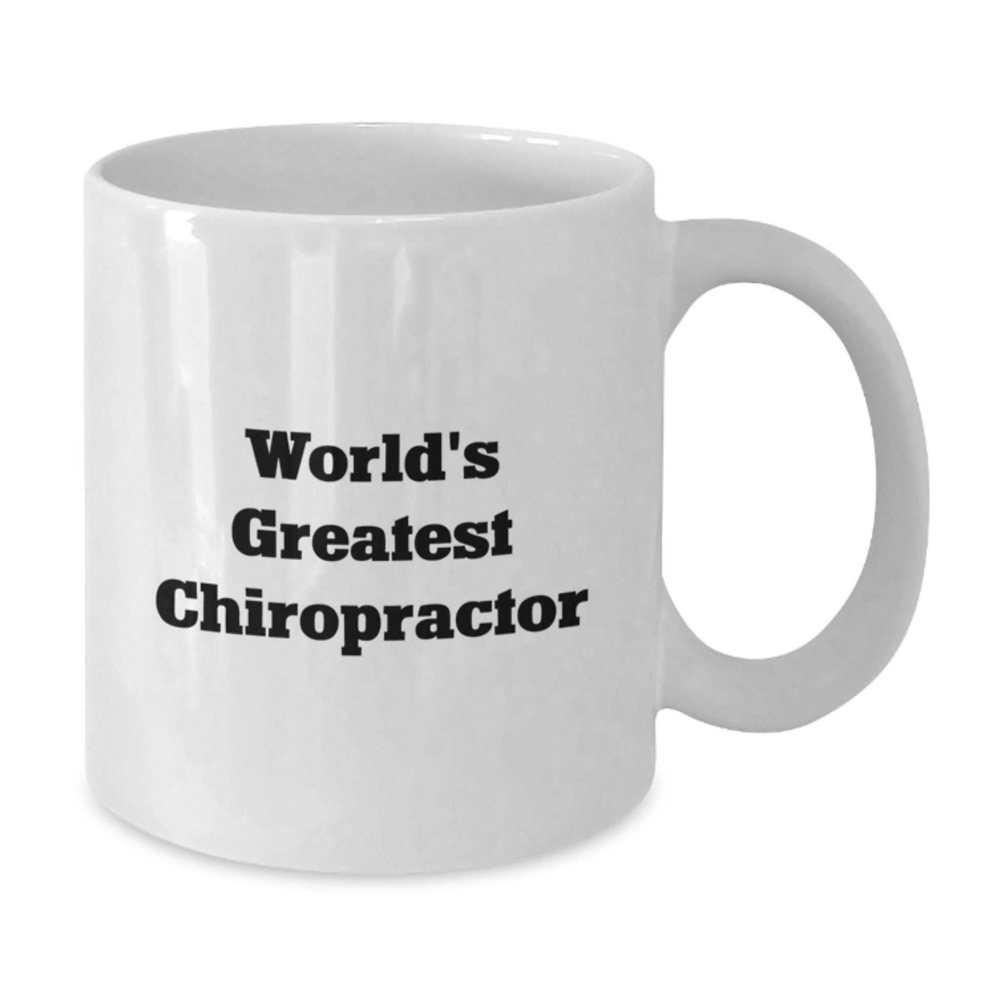 Funny Chiropractor Gifts from Friends for Graduation Unique White Coffee Mugs, World's Greatest Chiropractor Quote, 11oz or 15oz Ceramic - Additional