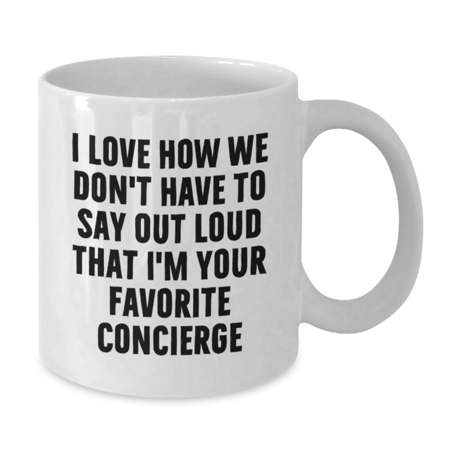 Christmas Concierge Gifts from Friends, Funny White Coffee Mug, Unique White Coffee Mug Gifts for Concierge - Additional