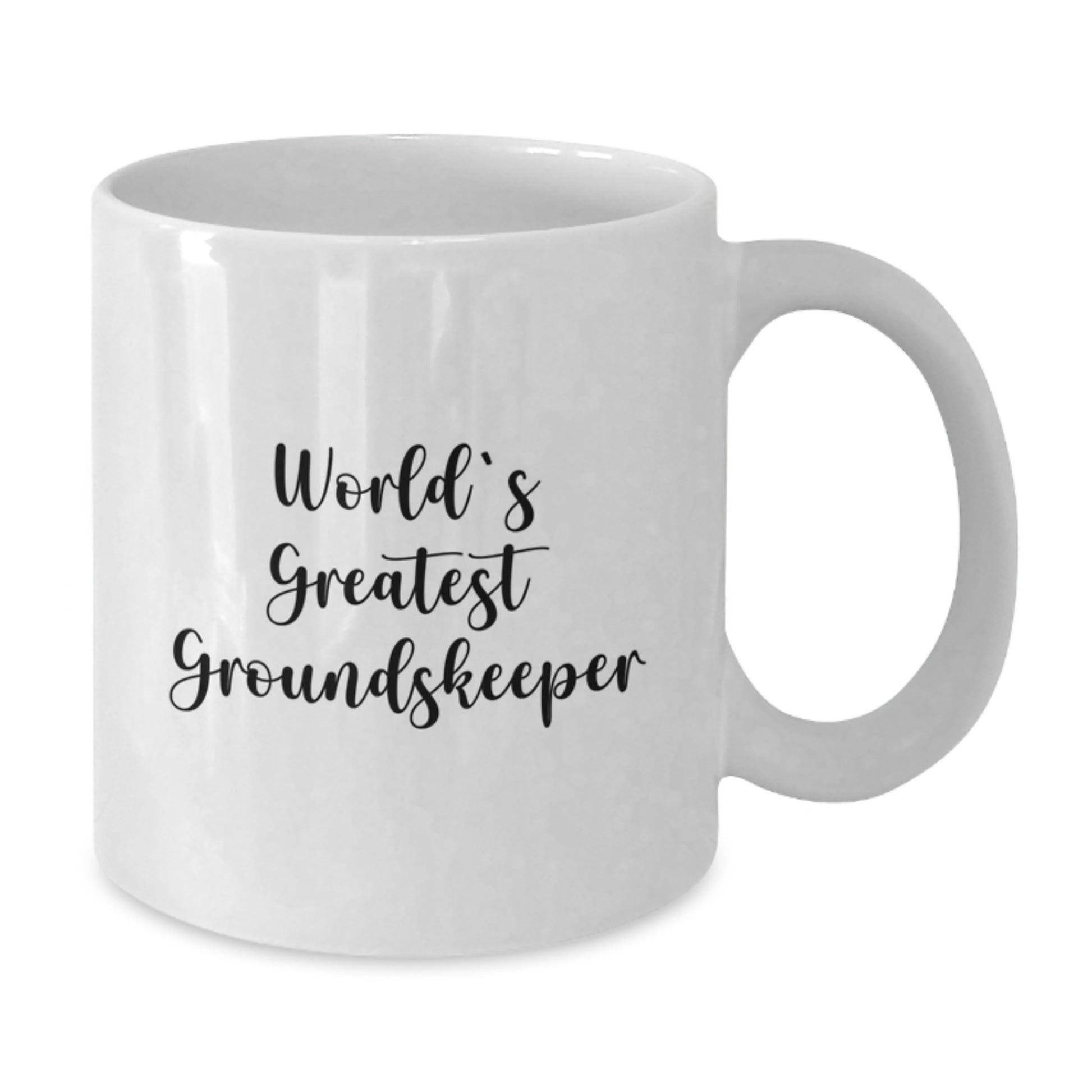 Funny groundskeeper Gifts from Men to groundskeeper on Father's Day - White Coffee Mug with 'Worlds Greatest groundskeeper' Quote - Additional