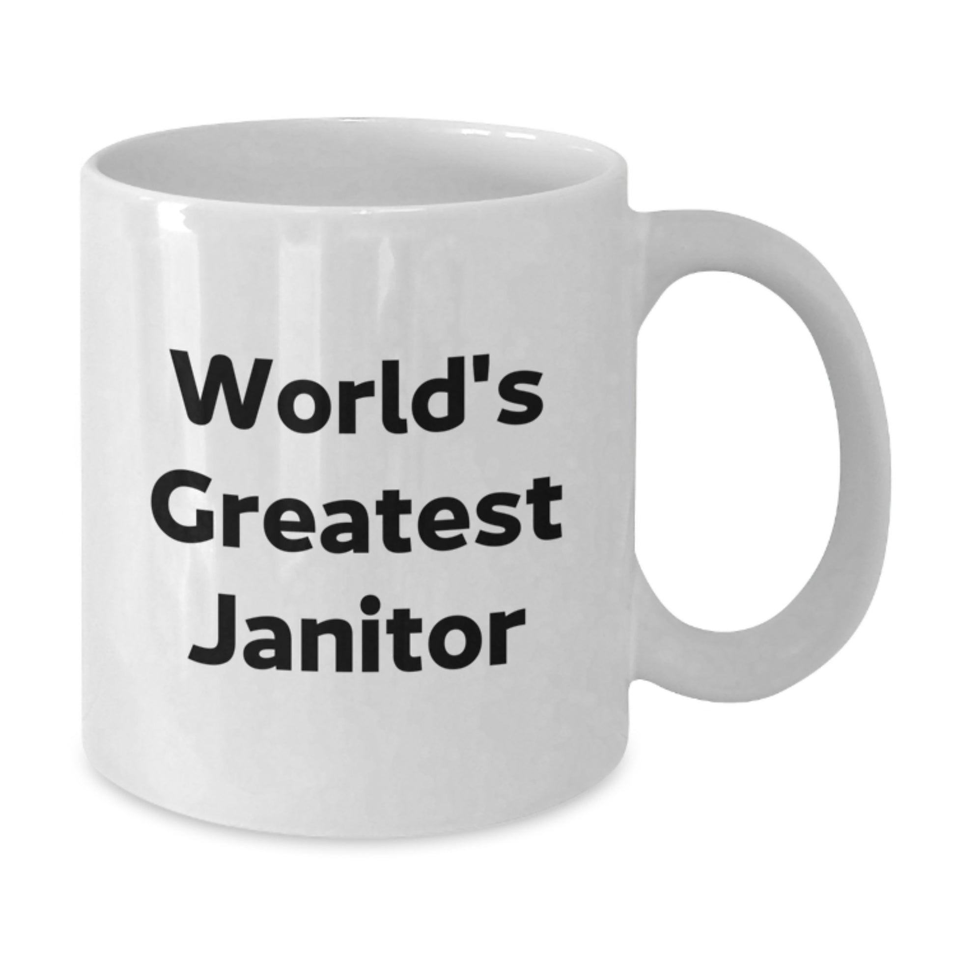 Funny Janitor Gifts for Janitor, White Coffee Mug Quote, Unique Christmas Unique Gifts from Friends - Additional