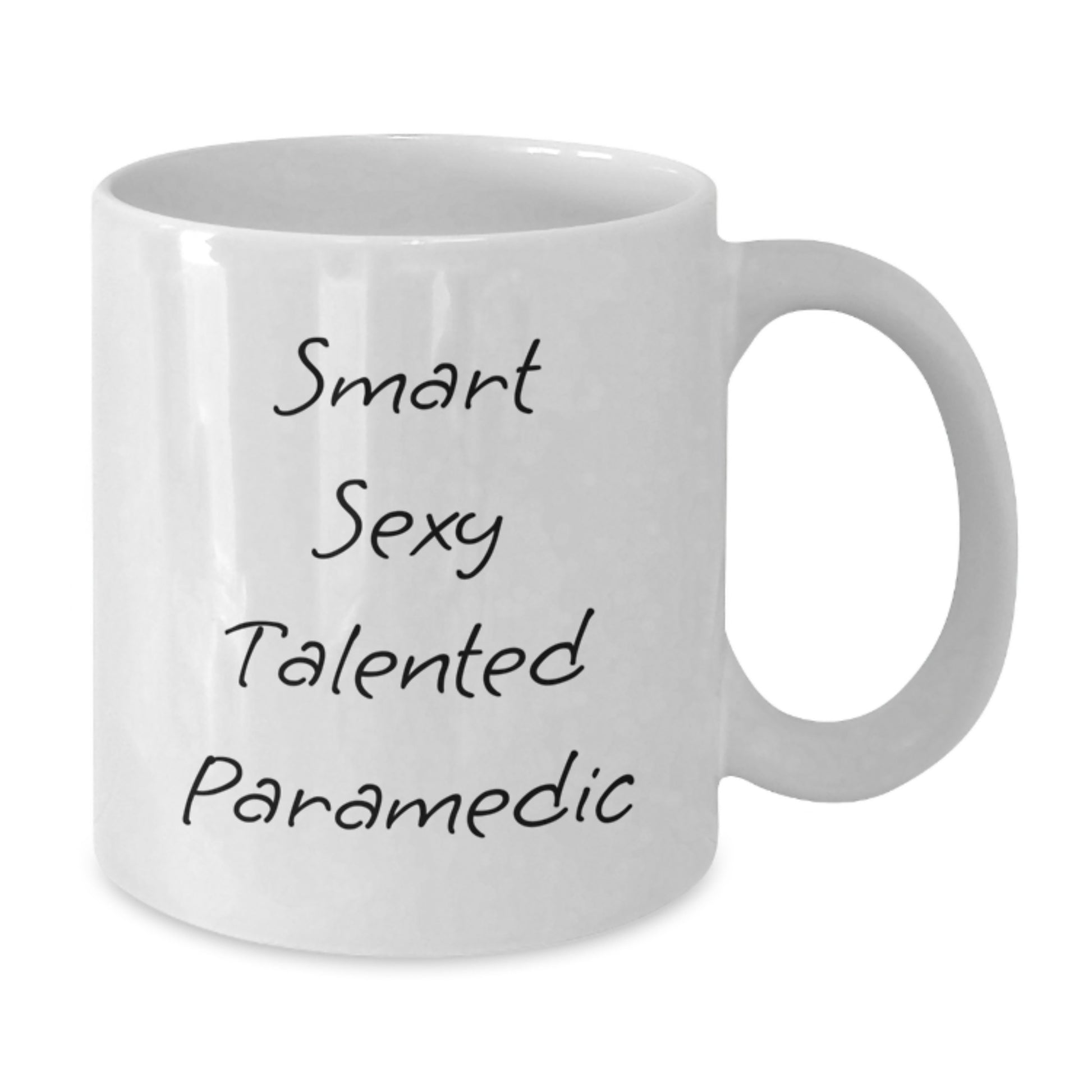 Funny Rescue Worker Gifts for Men, White Coffee Mug with Smart Sexy Talented Quote, Gifts from Friends, Unique Graduation - Additional