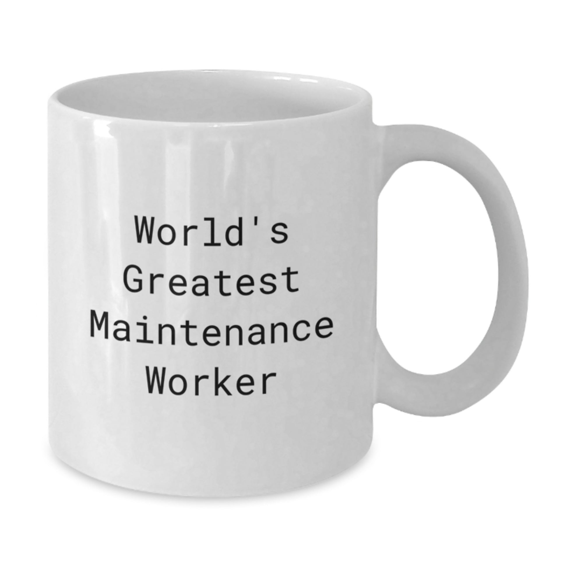 Husband Keepsake Mug – World's Greatest Maintenance Worker Birthday Gift - Additional