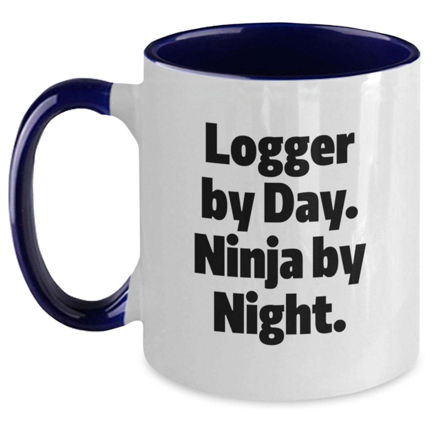 Funny Logger Gifts from Friends for Men Two Tone Coffee Mug - Main
