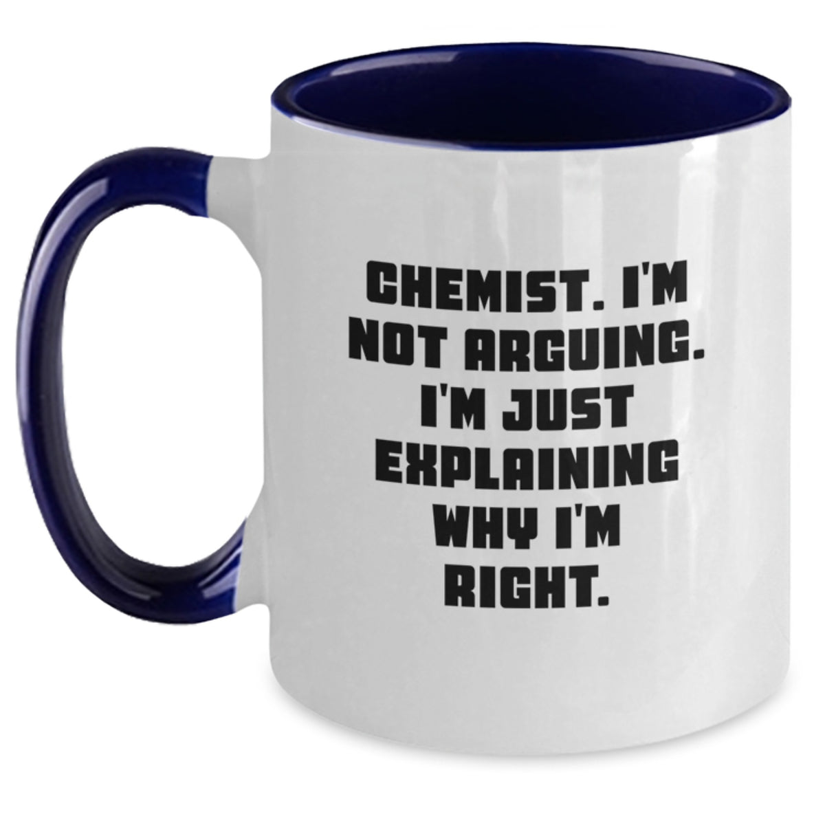 Chemist Keepsake Two Tone Coffee Mug for Him Premium Christmas Gift - Main