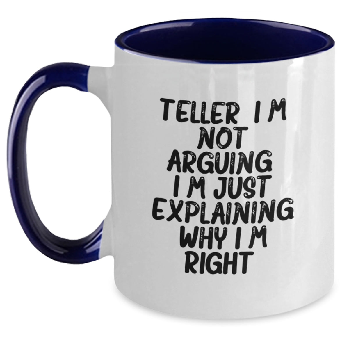 Birthday Gift Teller Two Tone Mug for Her Present Ceramic 11oz - Main