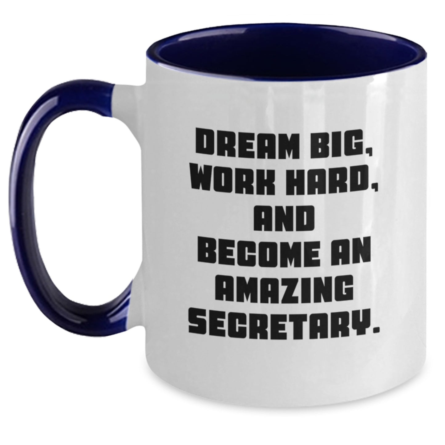 Funny Secretary Quotes Gifts from Friends and Family for Secretary Men and Women, Two Tone Coffee Mug, Encouragement and Inspiration on Christmas - Main