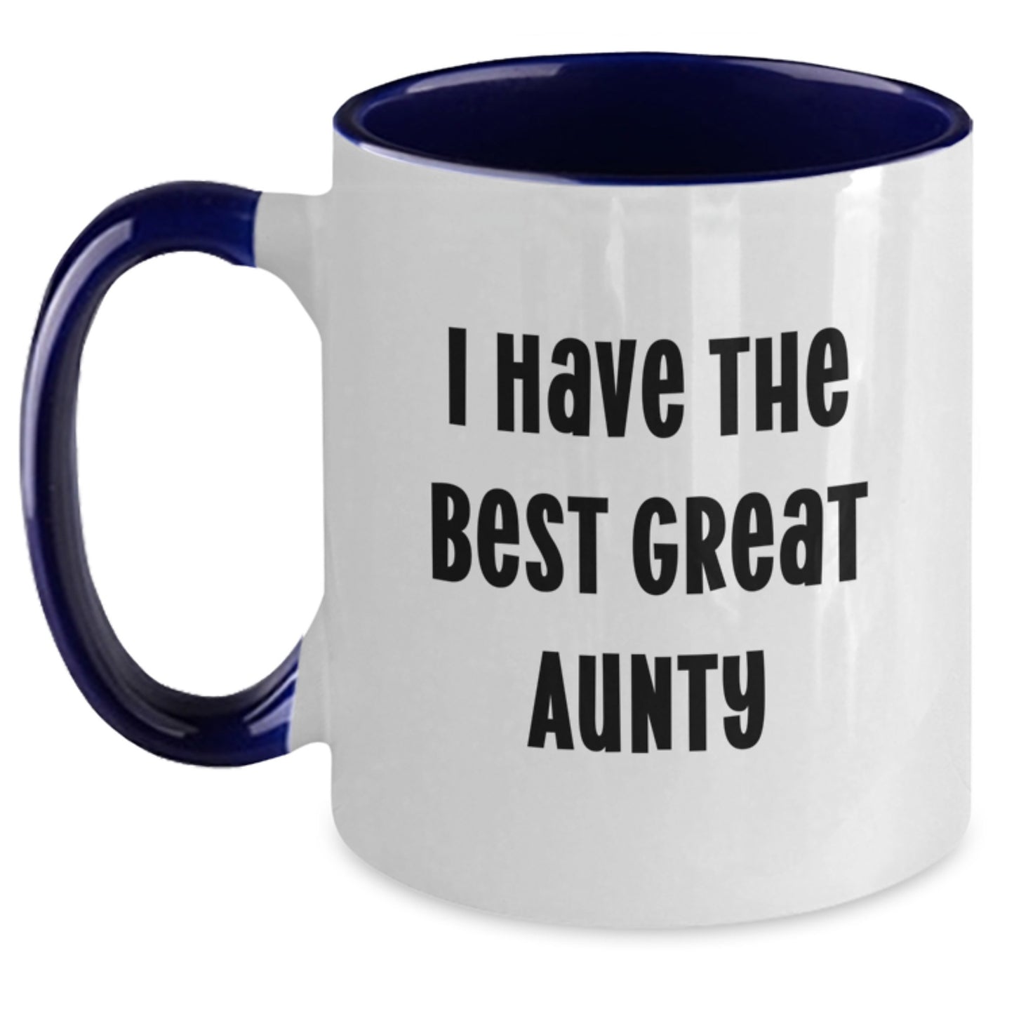 Funny Aunty Gifts from Family - Best Great Aunty Two Tone Coffee Mug for Graduation Unique Gifts - Main