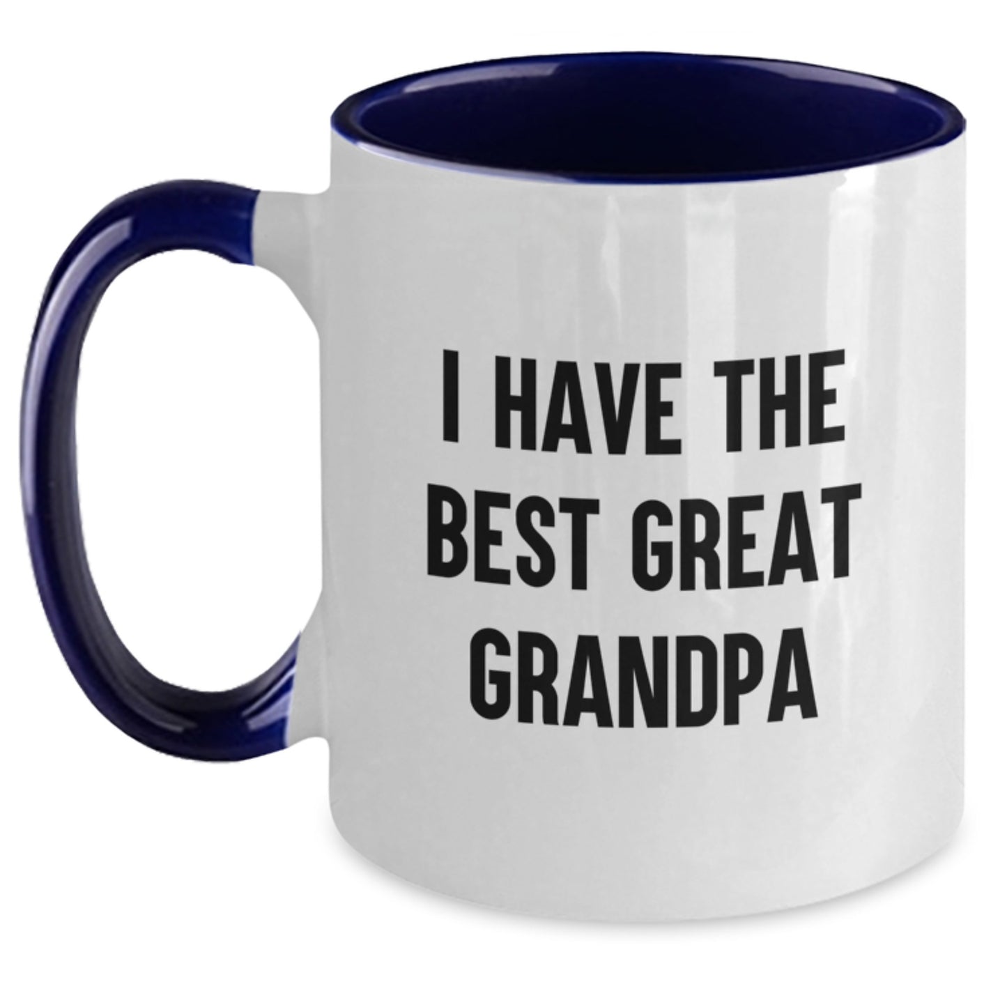 Funny Grandpa Gifts from Men to Grandpa - Two Tone Coffee Mug 'I Have The Best Great Grandpa' for Graduation Unique Gifts - Main
