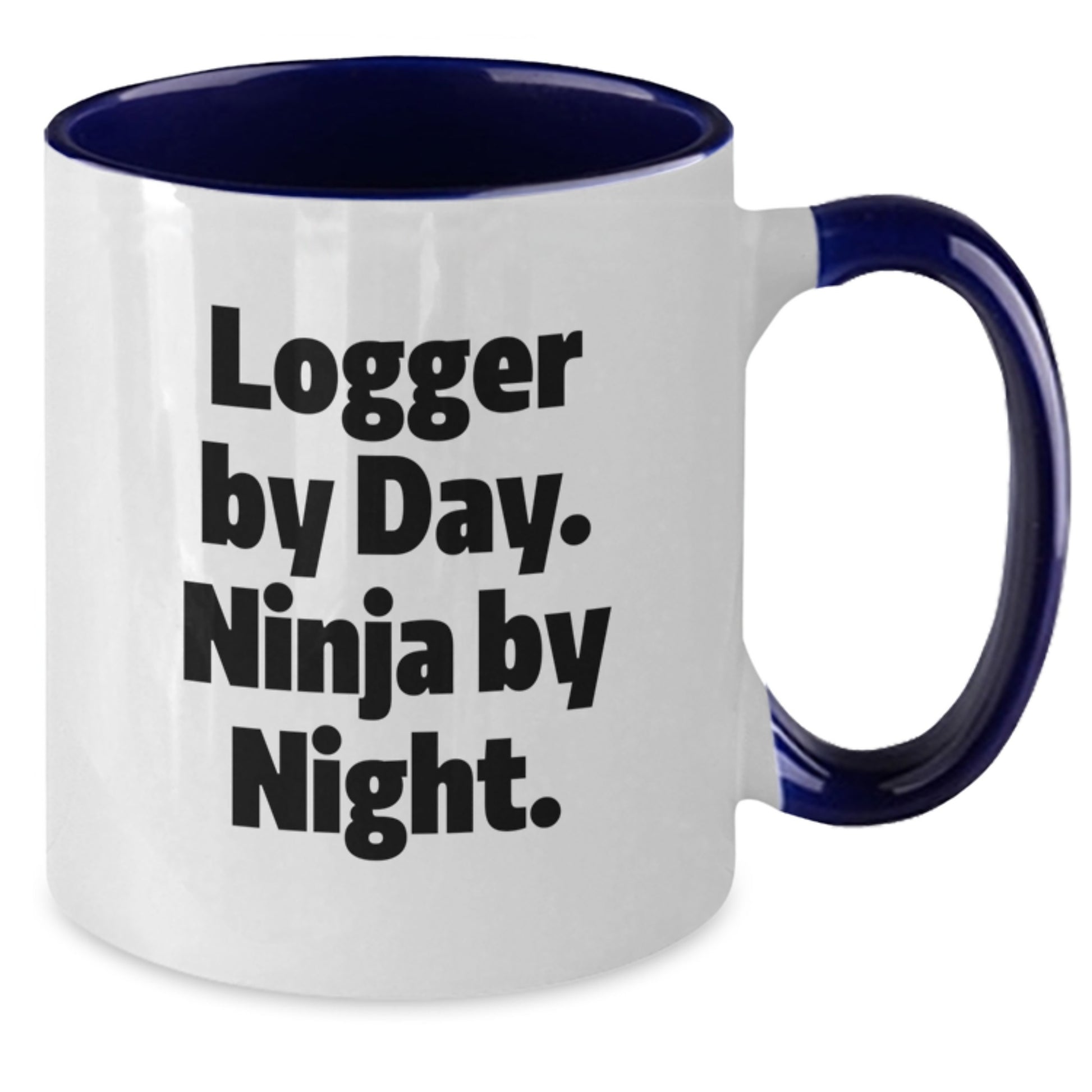 Funny Logger Gifts from Friends for Men Two Tone Coffee Mug - Additional