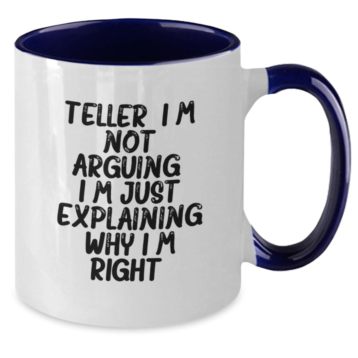 Birthday Gift Teller Two Tone Mug for Her Present Ceramic 11oz - Additional