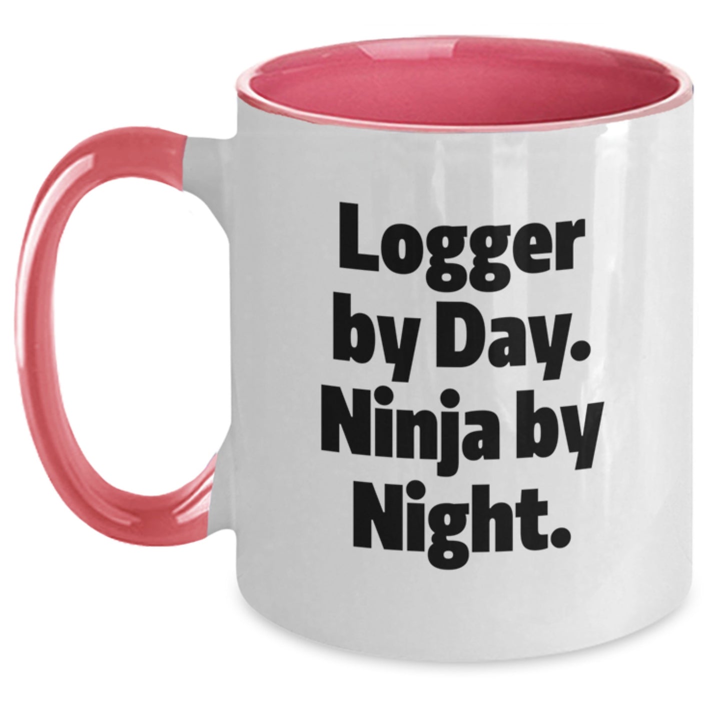 Funny Logger Gifts from Friends for Men Two Tone Coffee Mug - Main