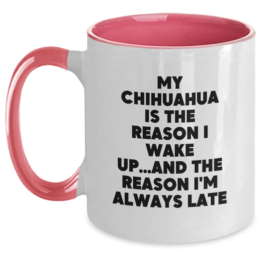 Funny Chihuahua Dog Birthday Two Tone Coffee Mug Gifts from Friends, Chihuahua Dog Lovers, and Family - Main