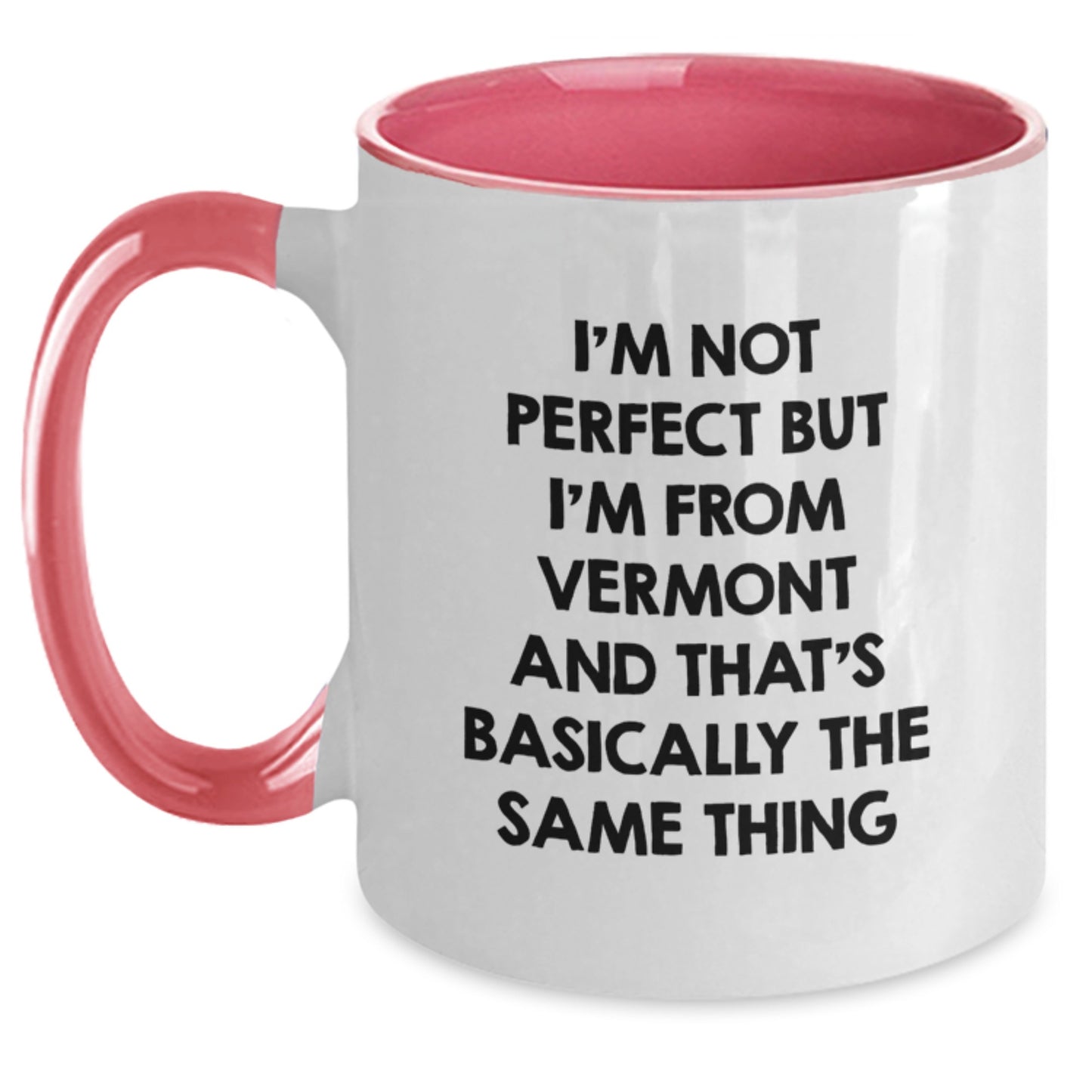 Funny Vermont Gifts for Men Women Friends Coworkers from Vermont Lover Two Tone Coffee Mug Valentine's Unique Mugs - Main