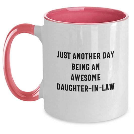 Quirky Daughter-in-law Two Tone Coffee Mug Birthday Gift - Main
