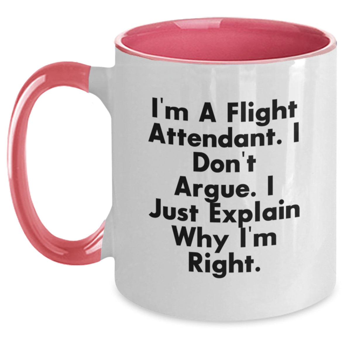 Christmas Gift for Her - Flight Attendant Present with Assertive Quote - Main