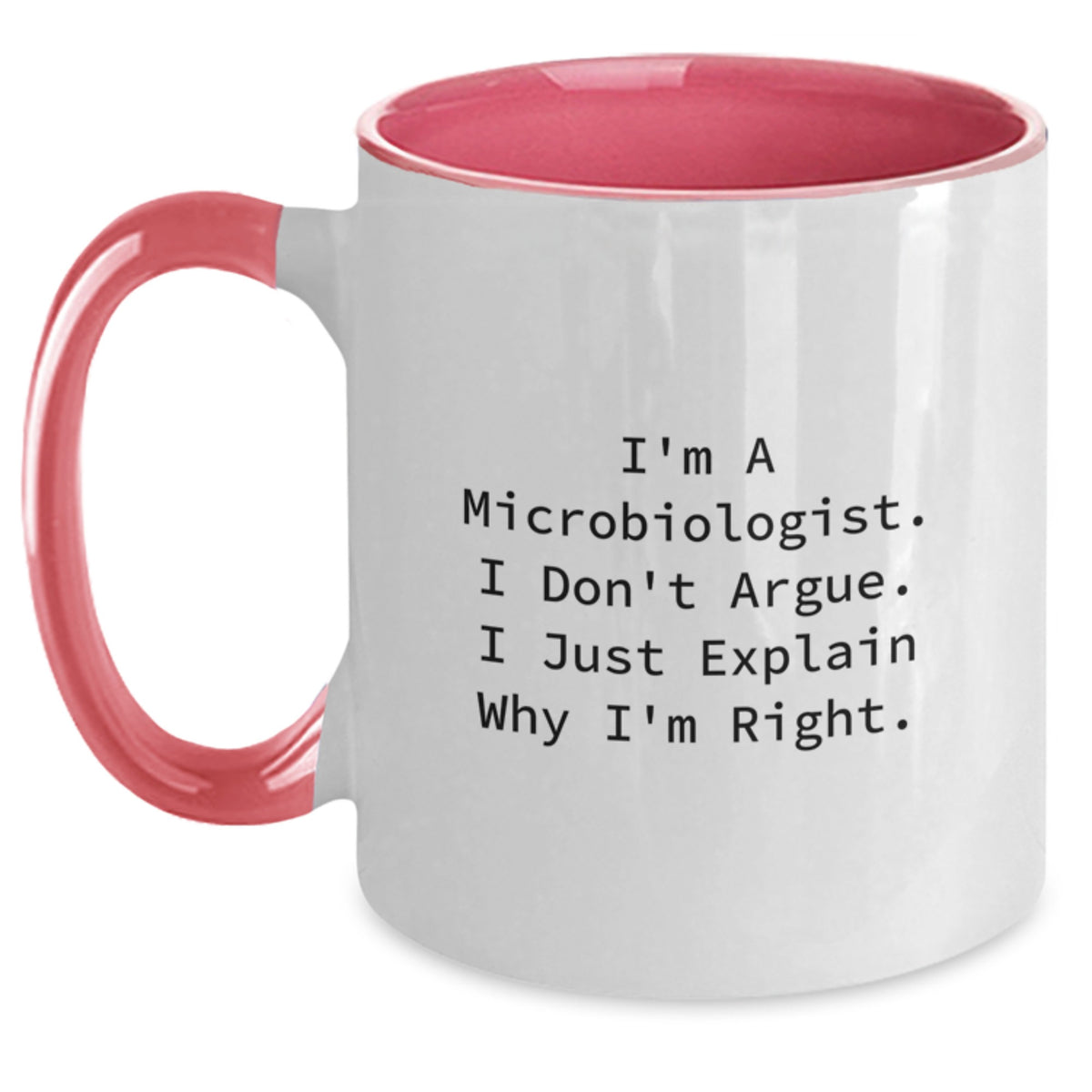 Microbiologist Gift for Him - Insightful Quote Keepsake Two Tone Coffee - Main