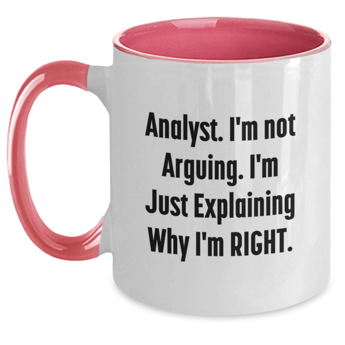 Analyst Two Tone Coffee Mug Idea for Coworkers Birthday Gift - Main