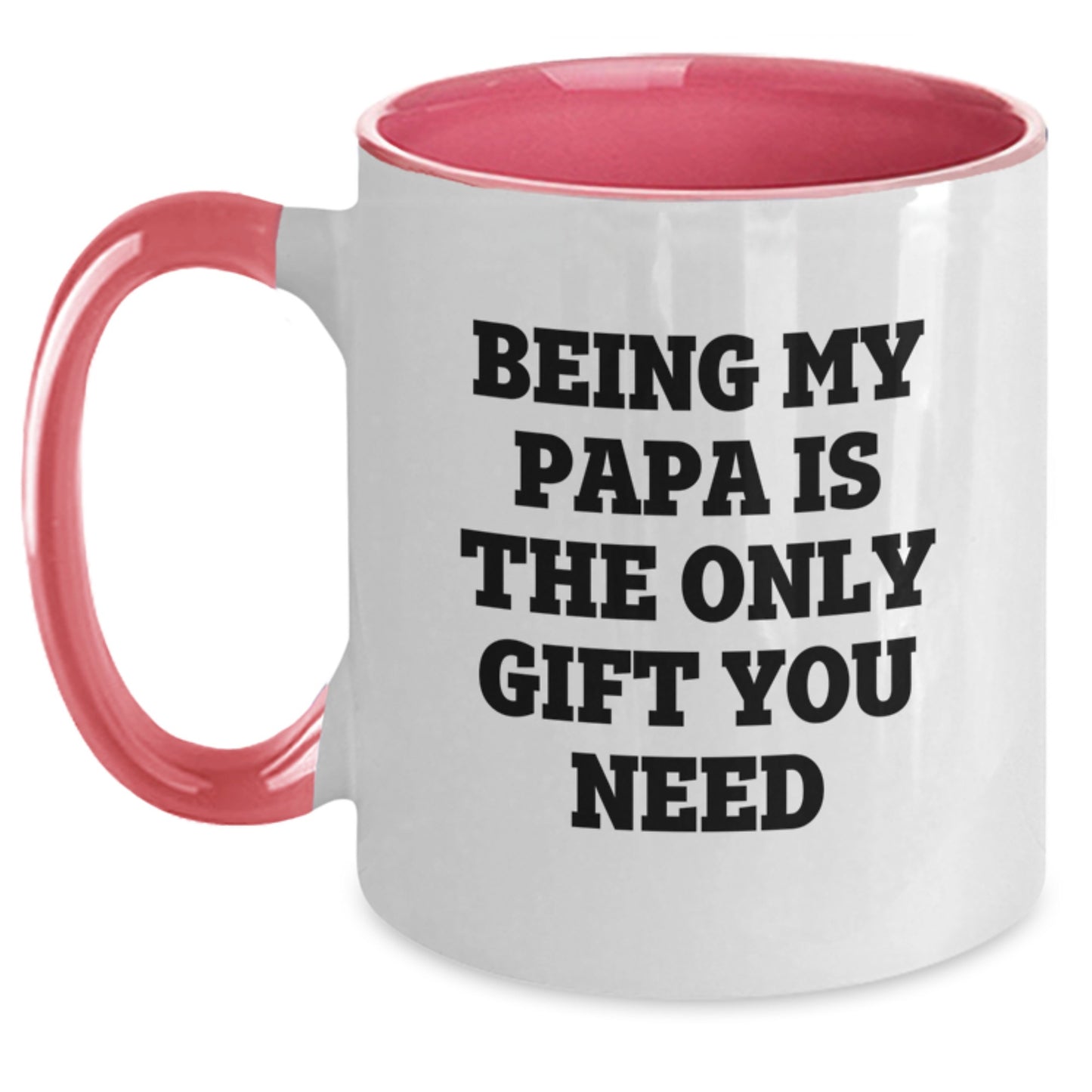Funny Papa Gifts from Men for Papa Birthday Unique Two Tone Coffee Mug - Main