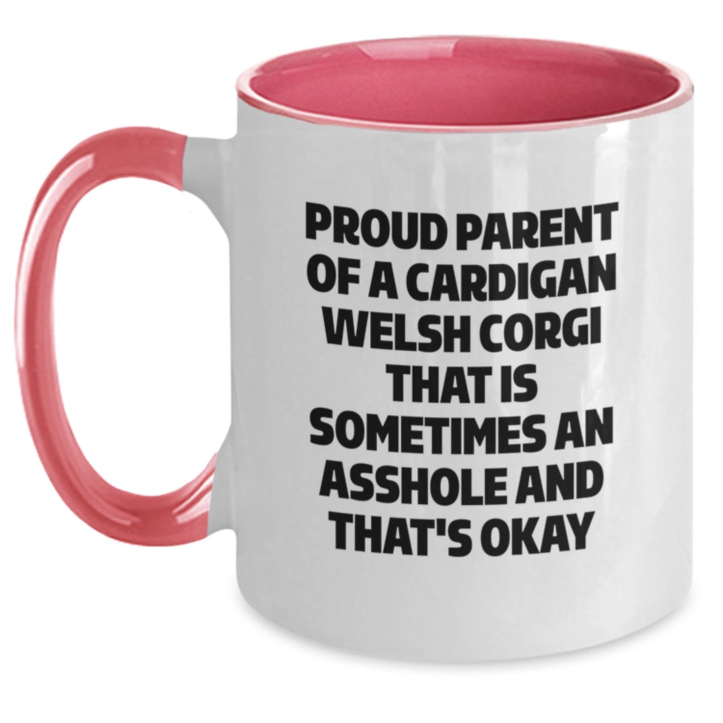 Funny Two Tone Coffee Mugs, Gifts from Mom for Proud Parents of Cardigan Welsh Corgis, Unique Mother's Day Unique Gifts - Main