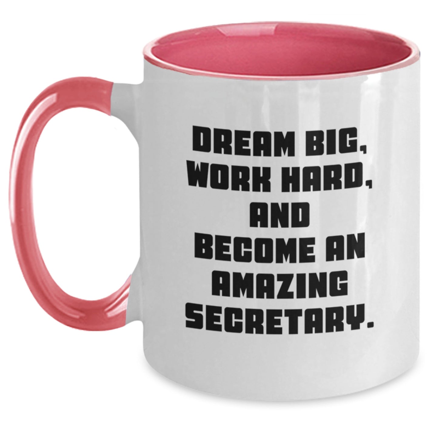 Funny Secretary Quotes Gifts from Friends and Family for Secretary Men and Women, Two Tone Coffee Mug, Encouragement and Inspiration on Christmas - Main